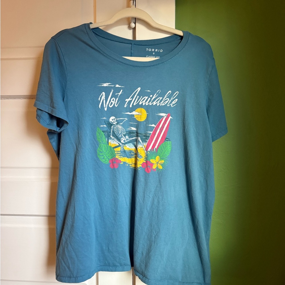 Torrid Super Soft Classic Fit “Not Available” tee